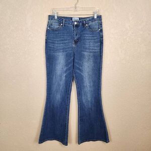 ABOUND Flare Leg Blue Jeans 30" Waist (7241)